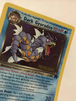 Dark Gyarados 8/82 Holo Team Rocket Prerelease Promo Pokemon Card - NM - Image 2