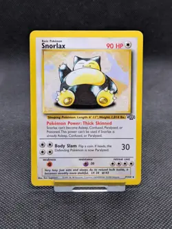 Snorlax 27/64 Non Holo Jungle Set Rare Pokemon Card LP/Played - Image 1