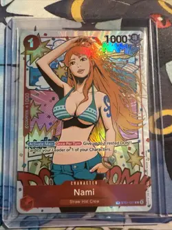 Nami Boom TR Wings Of The Captain Alt Art Treasure One Piece Card - Image 1