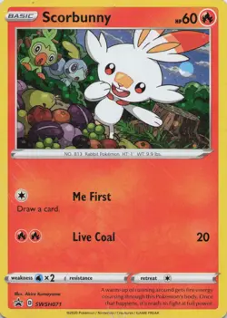 Scorbunny - Promo Holo SWSH: Sword & Shield Promo Cards SWSH071 HP - Image 1