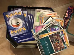 500 Assorted New Pokemon Cards In Game Tin - Image 4
