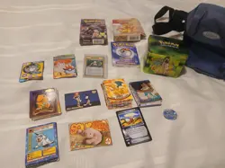 Pokemon, Gameboy Case, & Cards: Digimon, Dragon Ball Z, Lot, Plus Pokemon Tin, - Image 1