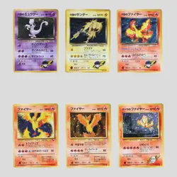 Japanese pokemon card old back vintage Rocket's Mewtwo Zapdos Moltres(B rank) - Image 2