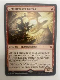 MTG Magic the Gathering Dragonmaster Outcast (144/313) Battle for Zendikar NM - Image 1