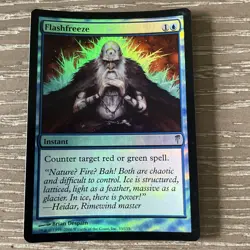 FlashFreeze FOIL Coldsnap MTG NM Magic: the gathering Free Ship - Image 1