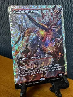 Twinflame Tyrant Fracture Foil Showcase (English) - MTG Foundations - Image 3