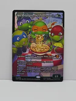 MTG TMNT Michelangelo, Weirdness to 11 Showcase Foil 0288 TMT - Image 1