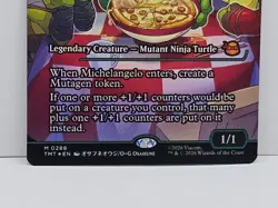 MTG TMNT Michelangelo, Weirdness to 11 Showcase Foil 0288 TMT - Image 4