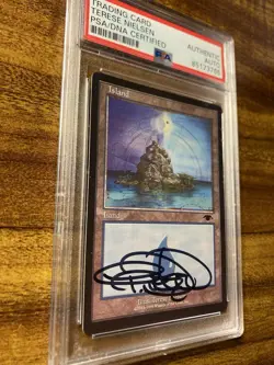 MTG✨Artist Signed GURU ISLAND✨Guru Lands Promo PSA Certified RARE T. Nielsen Art - Image 3
