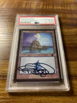 MTG✨Artist Signed GURU ISLAND✨Guru Lands Promo PSA Certified RARE T. Nielsen Art - Image 5