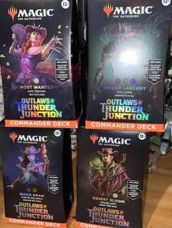 Magic: The Gathering TCG: Outlaws of Thunder Junction Commander Deck set of 4 - Image 1