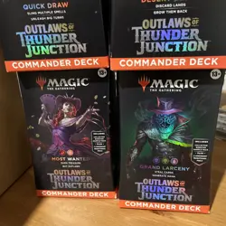 Magic: The Gathering TCG: Outlaws of Thunder Junction Commander Deck set of 4 - Image 2