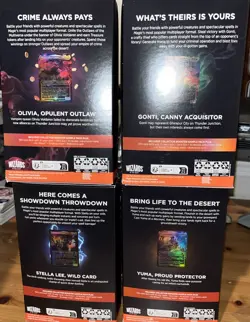 Magic: The Gathering TCG: Outlaws of Thunder Junction Commander Deck set of 4 - Image 5