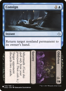 Consign // Oblivion [The List] Magic MTG - Image 1