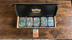 Pokemon TCG: Kanto Friends Mini Tin 5-Pack Bundle w/ Promo Cards | Brand New Box - Image 1