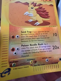 Pokemon Skyridge reverse holo Sandslash 93/144 - Image 2