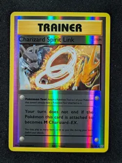 2016 Pokemon CHARIZARD SPIRIT LINK #75/108 Evolutions Reverse Holo Uncommon ENG - Image 1