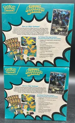 Lot (2) Pokemon TCG Mega Evolution Ascended Heroes Elite Trainer Box Sealed ETB - Image 2