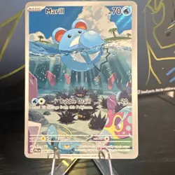 Pokemon Marill 204/193 Sv02 Paldea Evolved Illustration Rare Holo Full Art - Image 1