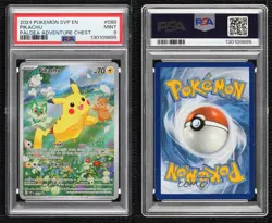 Pikachu (Paldea Adventure Chest) Holo Pokemon Scarlet & Violet Black Star PSA 9 - Image 3