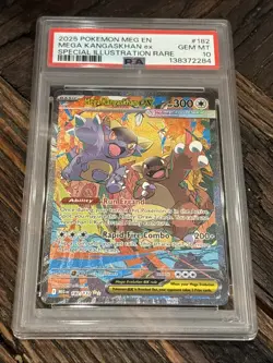 135772559 Mega Kangaskhan ex 2025 Pokemon Evolution #182 SIR PSA 10 - Image 1