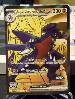 Pokemon TCG Cynthia's Garchomp EX 215/182 Ultra Rare Holo Sv10 330 HP - Image 1