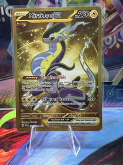 Pokemon TCG Miraidon ex 253/198 Scarlet Violet Base Set Holo Hyper Rare NM - Image 1