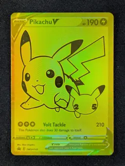 2023 Pokemon PIKACHU V #SWSH145 Black Star Promo Ultra-Premium Coll. English - Image 1
