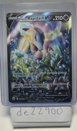 Pokemon TCG Galarian Rapidash V Chilling Reign Alternate Art 168/198 - NM/Mint - Image 1