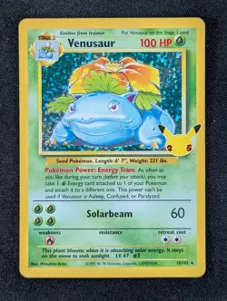 2021 Pokemon VENUSAUR #15/102 Celebrations: Classic Collection Holo Rare English - Image 1