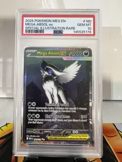 Pokemon Mega Absol EX 180/132 Mega Evolution English Special Illustration PSA 10 - Image 1
