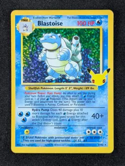 2021 Pokemon BLASTOISE #2/102 Celebrations: Classic Collection Holo Rare ENG (B) - Image 1