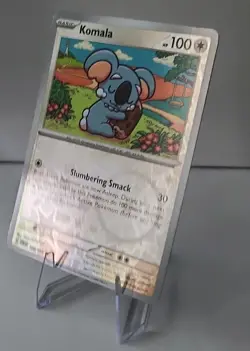 Pokemon TCG Sleeping Komala Reverse Holo 129/159 Journey Together Near Mint - Image 1