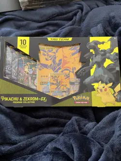 Pokemon TCG Pikachu and Zekrom-GX Tag Team Premium Collection 820650809910 - Image 1