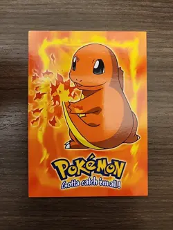 Pokemon Topps TV Animation Edition #04 Charmander! Blue Logo! E4 of 12 - Image 1