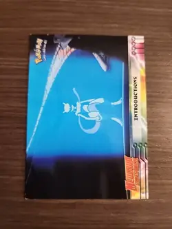Pokemon Topps Movie Animation Edition #21 Introductions! Blue Logo - Image 1