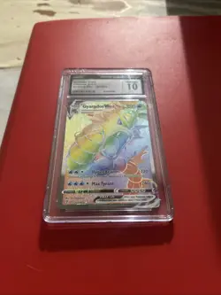 CGC 10 GYARADOS VMAX 207 EVOLVING SKIES SECRET RAINBOW RARE POKEMON GEM MINT - Image 2