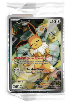 SEALED Pokemon Eevee SVP 173 Prismatic Evolutions Full Art Holo Black Star Promo - Image 1