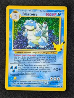 2021 Pokemon BLASTOISE #2/102 Celebrations: Classic Collection Holo Rare English - Image 1