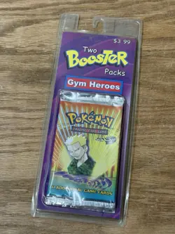 NEW Pokemon Gym Heroes TCG Lt Surge Art 11 Game Card Booster Packs (two packs) - Image 1