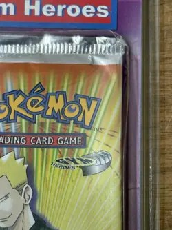 NEW Pokemon Gym Heroes TCG Lt Surge Art 11 Game Card Booster Packs (two packs) - Image 3