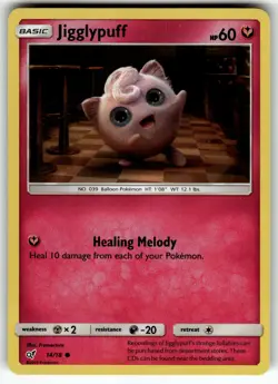 Jigglypuff (Holo Common) 14/18 Detective Pikachu NM Pokemon Card TCG - Image 1