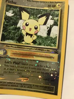 Pichu Reverse Holo Black Star Promo 35 WOTC Pokemon Card - Image 2