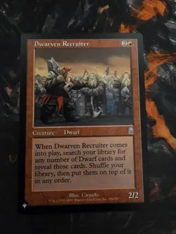 Dwarven Recruiter (The List) Odyssey NM Red Uncommon MAGIC MTG CARD - Image 1