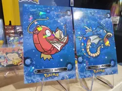 Magikarp & Gyarados - Pokemon 2024 Card Database 1 Cracked Ice Holo US Seller - Image 1