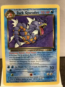 Pokemon TCG Card Dark Gyarados Non Holo Rare Rocket - Image 1