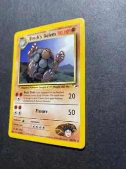 Brock's Golem 020/132 Gym Heroes Pokemon TCG Card RARE - Image 4