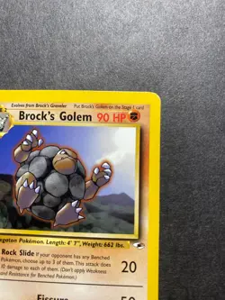 Brock's Golem 020/132 Gym Heroes Pokemon TCG Card RARE - Image 5