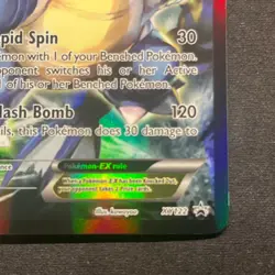 Blastoise EX XY122 Full Art Holo Rare Pokemon Card Black Star Promo LP - Image 5