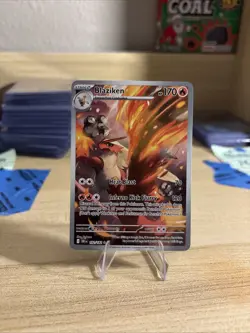 Pokemon TCG Blaziken Destined Rivals Illustration Card 192/182 - Image 1